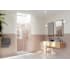 Glass Warehouse Halo 78" High x 43-1/2" Wide Hinged Frameless Shower Door with Clear Glass Brushed Bronze