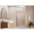 Glass Warehouse Eclipse 78" High x 48" Wide Sliding Frameless Shower Door with Clear Glass Brushed Bronze