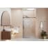 Glass Warehouse Eclipse 78" High x 52" Wide Sliding Frameless Shower Door with Clear Glass Matte Black