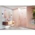 Glass Warehouse Illume 78" High x 48" Wide Hinged Frameless Shower Door with Clear Glass Chrome