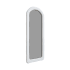 Glass Warehouse Thea 30" W x 71" H Arched Framed Bathroom Mirror White