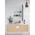 Glass Warehouse Nia 22" x 38" Framed Single Door Medicine Cabinet Matte Black