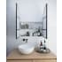 Glass Warehouse Aria 30" x 34" Framed Double Door Medicine Cabinet Matte Black