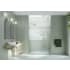 Glass Warehouse Astro 78" High x 56" Wide Sliding Frameless Shower Door with Clear Glass Brushed Bronze