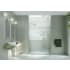 Glass Warehouse Astro 78" High x 64" Wide Sliding Frameless Shower Door with Clear Glass Brushed Nickel