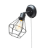 Globe Electric 1 Light Wall Sconce with Black Metal Shade - Adjustable - Canopy On / Off Switch - ADA Compliant Black