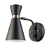 Globe Electric Belmont Single Light 8-11/16" Tall Wall Sconce Black