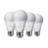 Globe Electric Pack of (4) Globe Electric 10 Watt Dimmable A19 Medium (E26) LED Bulb - 800 Lumens, 3000K, 5000K, and 82CRI 5000K