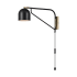 Globe Electric Mullin 11" Tall LED Hardwired or Plug-In Wall Sconce Matte Black