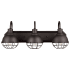 Globe Electric Eli 3 Light 24" Wide LED Bathroom Vanity Light Dark Bronze