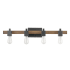 Globe Electric Phoenix 4 Light 31" Wide Bathroom Vanity Light Matte Black