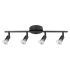 Globe Electric Payton 4 Light 19-11/16" Wide Fixed Rail Ceiling Fixture Matte Black