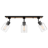 Globe Electric Griffith 3 Light 25" Wide Accent Light Ceiling Fixture Matte Black
