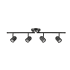 Globe Electric Roland 4 Light 32" Wide Fixed Rail Linear Ceiling Fixture Matte Black