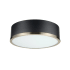 Globe Electric Selina 2 Light 14" Wide Flush Mount Drum Ceiling Fixture Matte Black