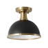 Globe Electric Beckett 10" Wide Semi-Flush Ceiling Fixture Matte Black