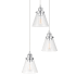Globe Electric Jackson 3 Light 12" Wide LED Multi Light Pendant Chrome