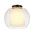 Globe Electric Aura 12" Wide Flush Mount Globe Ceiling Fixture Bronze
