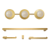 Globe Electric Courtney 3 Light 20" Wide Vanity Light Brass