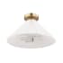 Globe Electric Delphine 2 Light 15" Wide Semi-Flush Ceiling Fixture Matte Brass