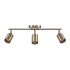 Globe Electric Pratt 3 Light 21" Wide Fixed Rail Linear Ceiling Fixture Matte Brass