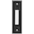Globe Electric Heath Zenith Plastic Wired Push Doorbell Button with Easy Installation Black