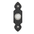 Globe Electric Heath Zenith Plastic Wired Lighted Push Doorbell Button Black