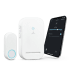 Globe Electric Wi-Fi Smart Wireless Doorbell Chime Kit with Lighted Plug-In Chime and Battery Operated Lighted Doorbell White