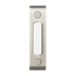 Globe Electric Heath Zenith Metal Wired Lighted Push Doorbell Button Satin Nickel