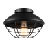 Globe Electric Sam 10" Wide Flush Mount Ceiling Fixture Matte Black