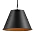Globe Electric 18" Wide Pendant with Metal Shade Matte Black