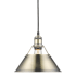 Golden Lighting Orwell 10" Wide Mini Pendant Aged Brass