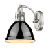 Golden Lighting Duncan 9" Tall Bathroom Sconce Black