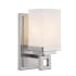 Golden Lighting Nelio 1 Light Bathroom Wall Sconce Pewter