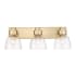 Golden Lighting Remy 3 Light 7" Wide Vanity Light Brushed Champagne Bronze