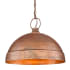 Golden Lighting Lincoln 17" Wide Pendant Vintage Copper