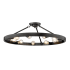 Golden Lighting Castile 9 Light 32" Wide Semi-Flush Ceiling Fixture Matte Black