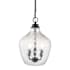 Golden Lighting Adeline 3 Light 12" Wide Pendant Matte Black