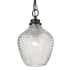 Golden Lighting Adeline 9" Wide Mini Pendant with Clear Glass Shade Matte Black