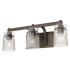 Golden Lighting Travers 3 Light 23" Wide Bathroom Vanity Light Rubbed Bronze