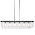 Golden Lighting Ciara 6 Light 42" Wide Linear Pendant Matte Black