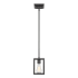 Golden Lighting Wesson Single Light 5" Wide Mini Pendant Black