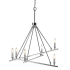 Golden Lighting Garvin 6 Light 27" Wide Chandelier Chrome