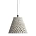Golden Lighting Clarus 10" Wide Pendant Grey Cement