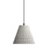Golden Lighting Clarus 8" Wide Mini Pendant Grey Cement