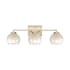 Golden Lighting Elliott 3 Light 25" Wide Vanity Light Brushed Champagne Bronze / Alabaster Glass