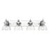 Golden Lighting Hines 4 Light 7" Wide Vanity Light Chrome