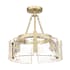Golden Lighting Aenon 3 Light 17" Wide Semi-flush Ceiling Fixture Brushed Champagne Bronze