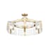 Golden Lighting Aenon 6 Light 28" Wide Semi-Flush Ceiling Fixture Brushed Champagne Bronze