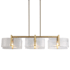 Golden Lighting Aenon 3 Light 41" Wide Linear Pendant Brushed Champagne Bronze